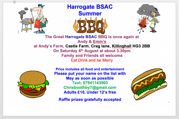 Harrogate BSAC BBQ 2022